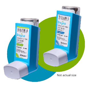 BREYNA (budesonide and formoterol fumarate dihydrate) Inhalation Aerosol 80 mcg/4.5 mcg and 160 mcg/4.5 mcg